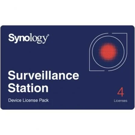Synology Paquete de 4 licencias de dispositivo de vigilancia Synology Paquete de 4 licencias de dispositivo de vigilancia